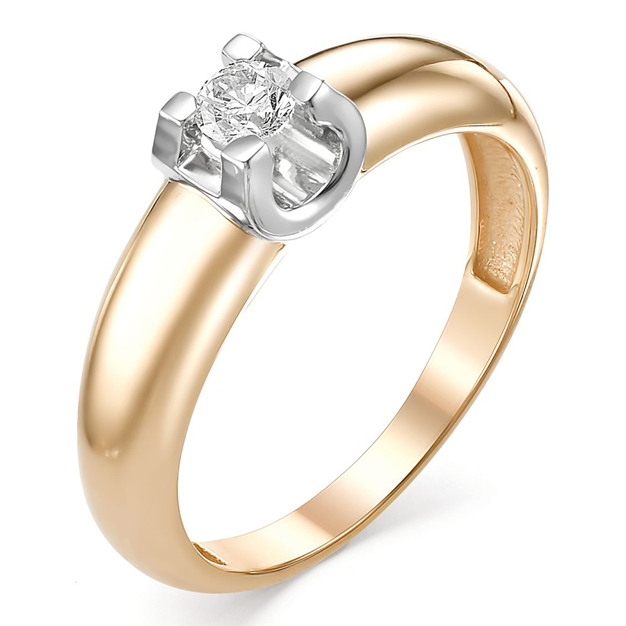 Кольцо, золото, бриллиант, 3001-110